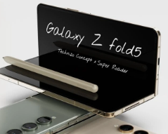 三星GalaxyZFold5通过可疑的渲染呈现出来