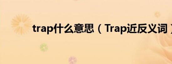 trap什么意思（Trap近反义词）