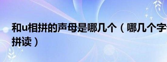 和u相拼的声母是哪几个（哪几个字母跟u相拼读）