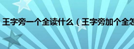 王字旁一个全读什么（王字旁加个全怎么念）