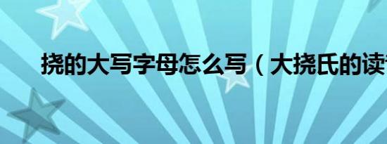 挠的大写字母怎么写（大挠氏的读音）