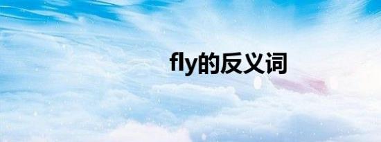 fly的反义词