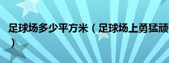 足球场多少平方米（足球场上勇猛顽强的精神）