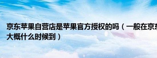 京东苹果自营店是苹果官方授权的吗（一般在京东买苹果13大概什么时候到）