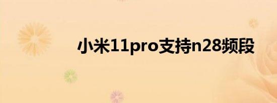 小米11pro支持n28频段