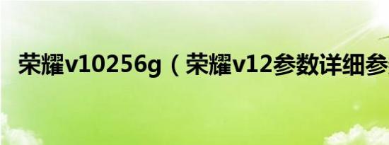 荣耀v10256g（荣耀v12参数详细参数表）