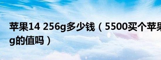 苹果14 256g多少钱（5500买个苹果11 256g的值吗）