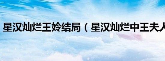 星汉灿烂王姈结局（星汉灿烂中王夫人结局）