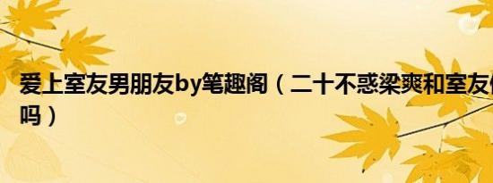 爱上室友男朋友by笔趣阁（二十不惑梁爽和室友做好朋友了吗）