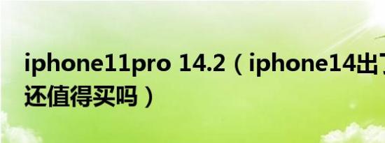 iphone11pro 14.2（iphone14出了11pro还值得买吗）