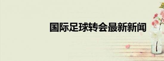 国际足球转会最新新闻