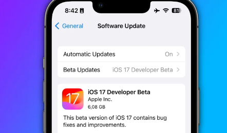 苹果在公开测试版发布之前向开发者发布了新的iOS17beta3版本