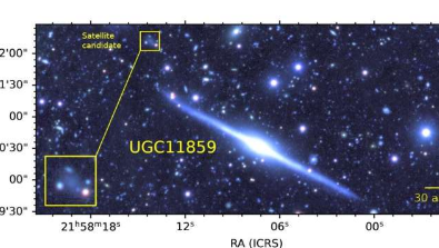 研究检查超薄星系UGC11859