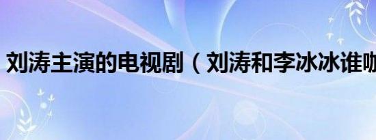 刘涛主演的电视剧（刘涛和李冰冰谁咖位大）