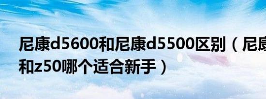 尼康d5600和尼康d5500区别（尼康d5600和z50哪个适合新手）