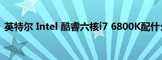 英特尔 Intel 酷睿六核i7 6800K配什么主板