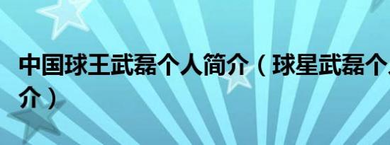 中国球王武磊个人简介（球星武磊个人资料简介）