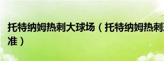 托特纳姆热刺大球场（托特纳姆热刺球场的标准）