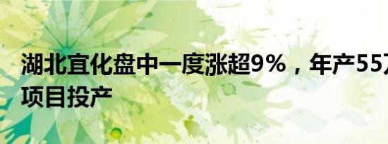 湖北宜化盘中一度涨超9%，年产55万吨氨醇项目投产