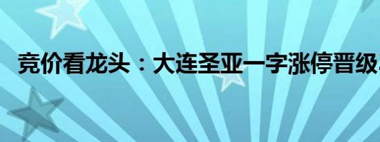 竞价看龙头：大连圣亚一字涨停晋级3连板