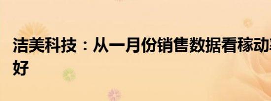 洁美科技：从一月份销售数据看稼动率持平略好