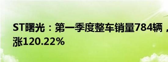 ST曙光：第一季度整车销量784辆，同比上涨120.22%