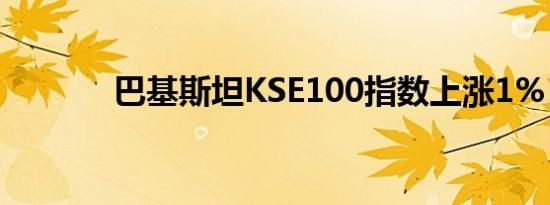 巴基斯坦KSE100指数上涨1%