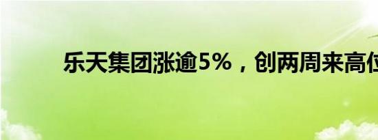 乐天集团涨逾5%，创两周来高位