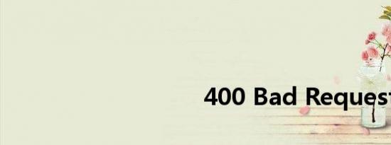 <html>
<head><title>400 Bad Request</title></head>
<body>
<center><h1>400 Bad Request</h1></center>
<hr><center>nginx</center>
</body>
</html>
