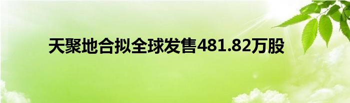 天聚地合拟全球发售481.82万股