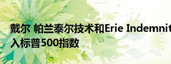 戴尔 帕兰泰尔技术和Erie Indemnity将被纳入标普500指数