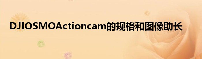 DJIOSMOActioncam的规格和图像助长