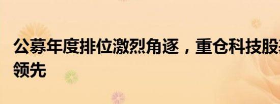 公募年度排位激烈角逐，重仓科技股基金暂时领先