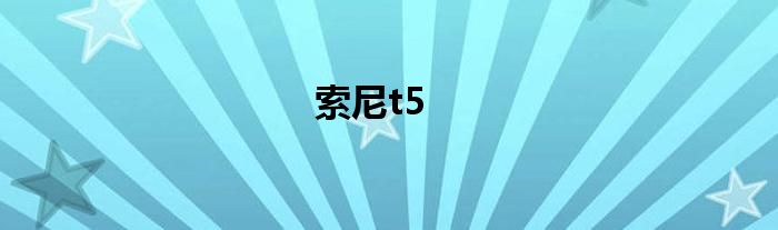 索尼t5